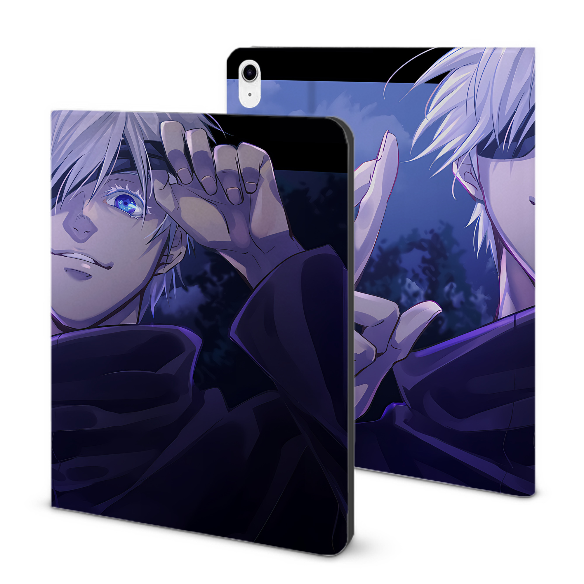 （画像用） 呪術廻戦 Jujutsu Kaisen IPad ケース ブック型 PUレザー TPU 耐衝撃 軽量 薄型 ペン収納なし 全面保護 IPad 各モデル対応